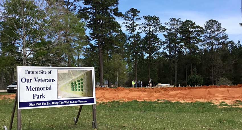 Photo of future site for Our Veterans Memorial Park